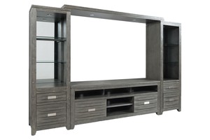 Altamonte 4 Piece Entertainment Center in Gray, 70 Inch