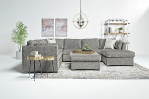 Claire full pullout store tux chaise sectional