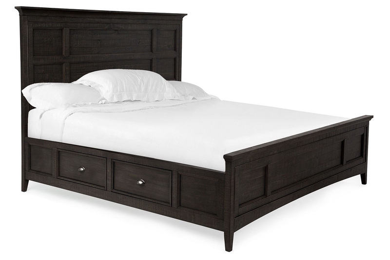 Bay Creek Panel Bed w/ Storage in Graphite, Queen, Image 1