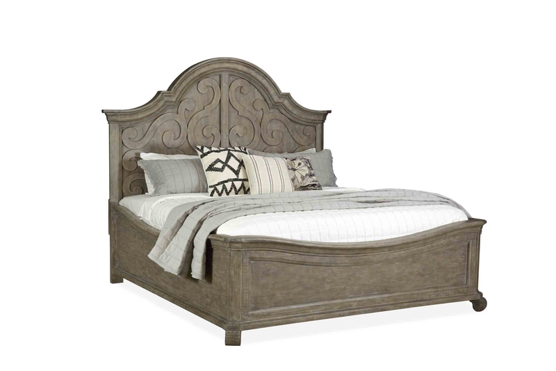 Bellamy Arch Panel Bed in Gray, Queen, Image 1 Bellamy Arch Panel Bed in Gray, Queen, Image 1