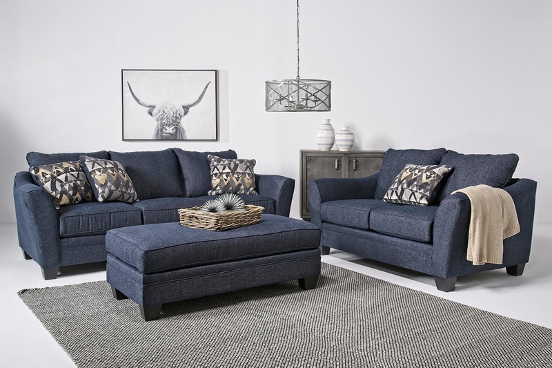 Brazil Sofa Loveseat In Cobalt Mor Furniture