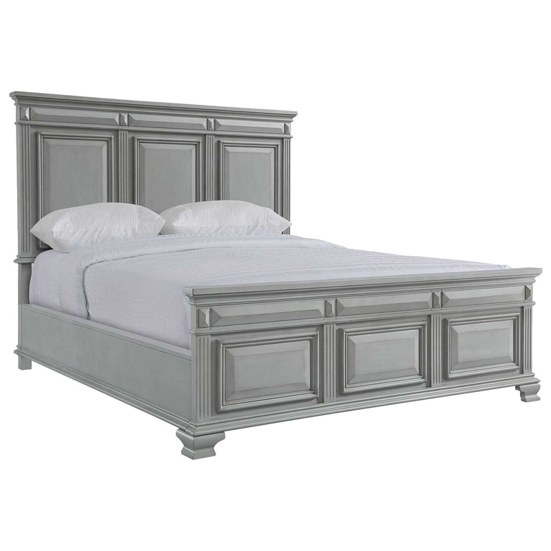 Calloway Panel Bed in Gray, Eastern King, Image 1