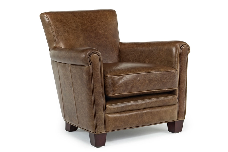 Celeste Chair In Brown Leather Mor Furniture