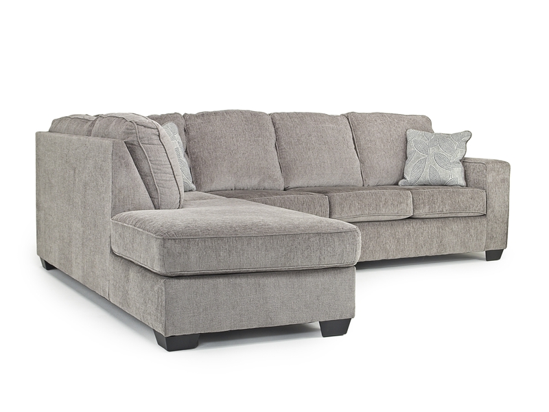 Altari Sofa Chaise Sectional in Gray, Left Facing, Image 1
