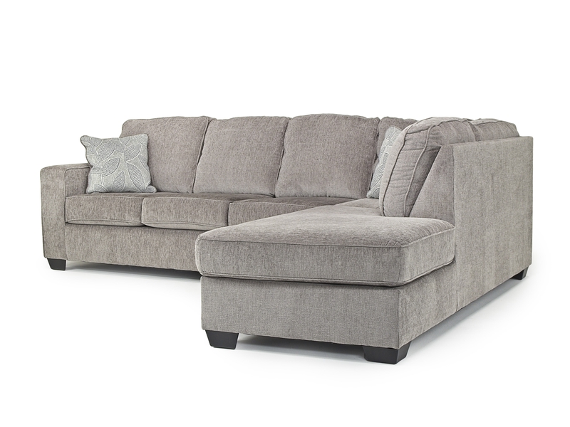 Altari Sofa Chaise Sectional in Gray, Right Facing, Image 1