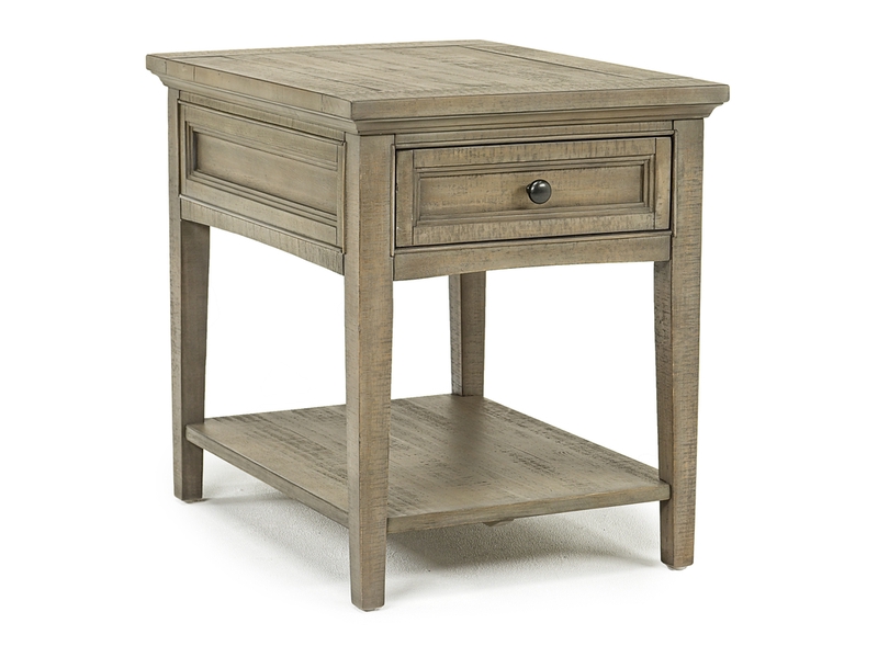 Bay Creek End Table in Light Gray, Rectangle Mor Furniture