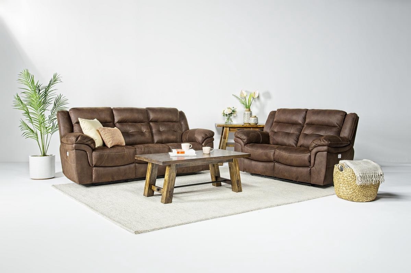 Glenn Reclining Sofa Loveseat In Rancho Leather Mor Furniture