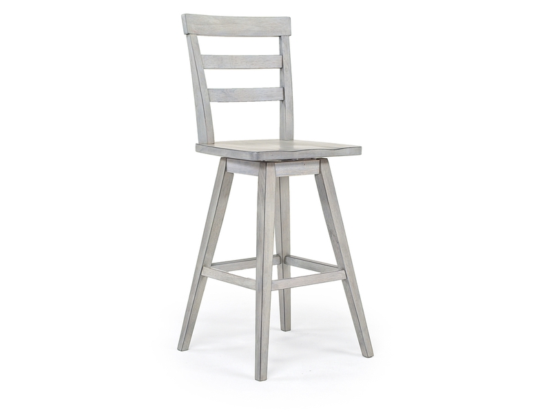 Newport Swivel Barstool in Gray Mor Furniture