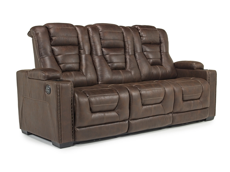  Owners Box 2 Power Sofa in Thyme Mor Furniture