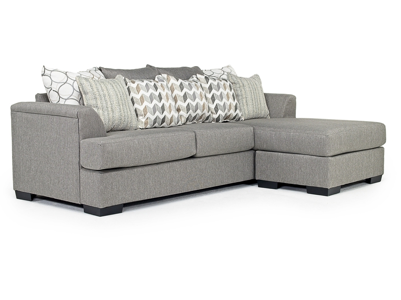 Passport Reversible Sofa Chaise In Stone Mor Furniture 