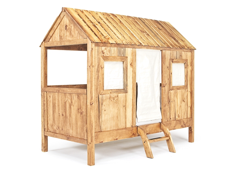 Playhouse Bed in Brown, Twin | Mor Furniture