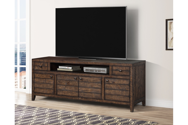 Tempe Media Console in Tobacco, 76 Inch Mor Furniture