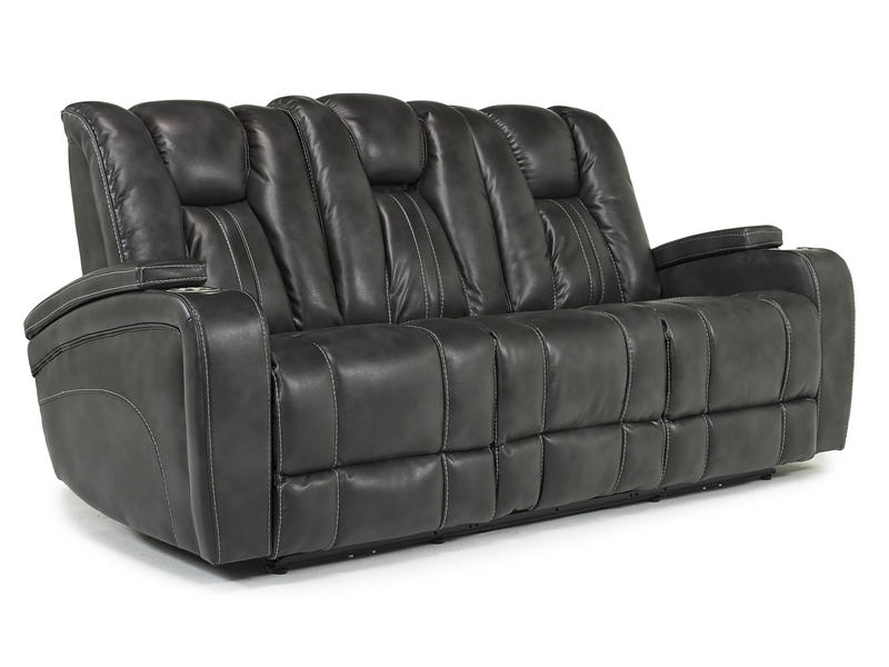 Vega 2 Power Sofa in Gray Mor Furniture