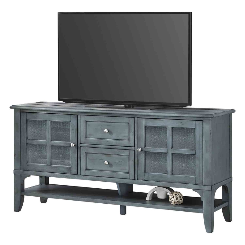 Highland Media Console in Blue, 63 Inch, Image 1