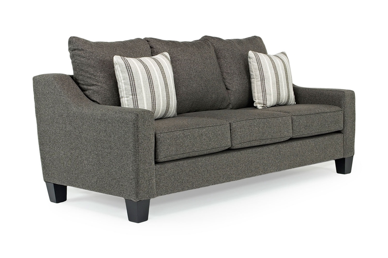 Lucy Queen Sleeper Sofa in Charcoal Mor Furniture