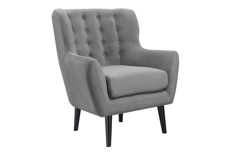 Lucy Accent Chair in Gray, Image 1