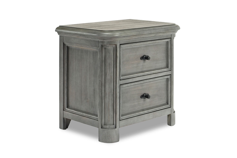 Costa Del Sol Usb Nightstand In Gray Mor Furniture