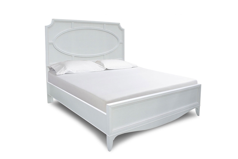 Plaza Panel Bed In White Eastern King Mor Furniture