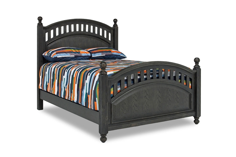 Tundra Poster Bed In Black Full Mor Furniture