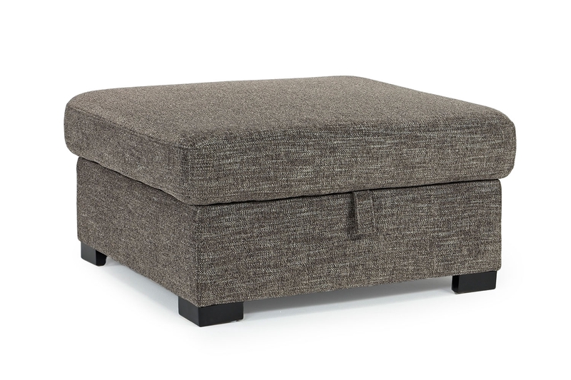 Vivian Storage Cocktail Ottoman in Gray, Image 1 Vivian Storage Cocktail Ottoman in Gray, Image 1