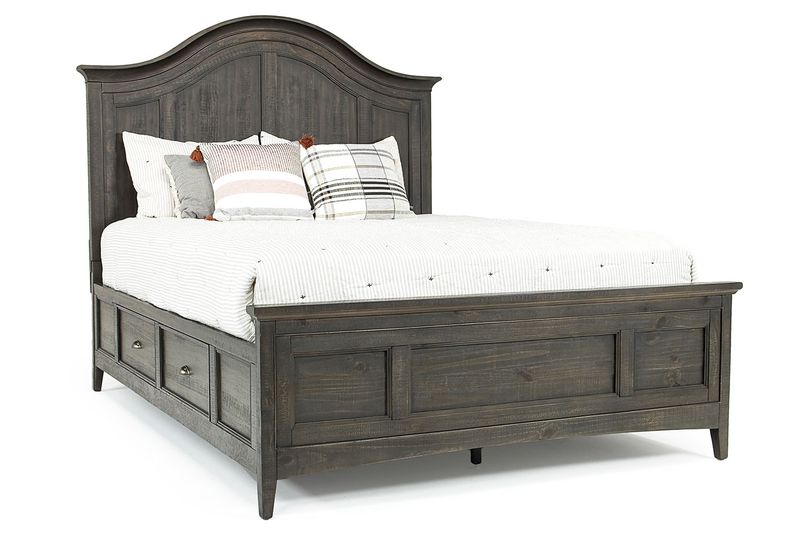 Bay Creek Arch Panel Bed w/ Storage in Graphite, Eastern King, Image 1 Bay Creek Arch Panel Bed w/ Storage in Graphite, Eastern King, Image 1