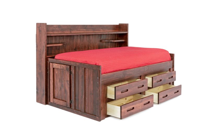 Young Pioneer 4 Drawer Sideways Bed in Cinnamon, Full, Image 4