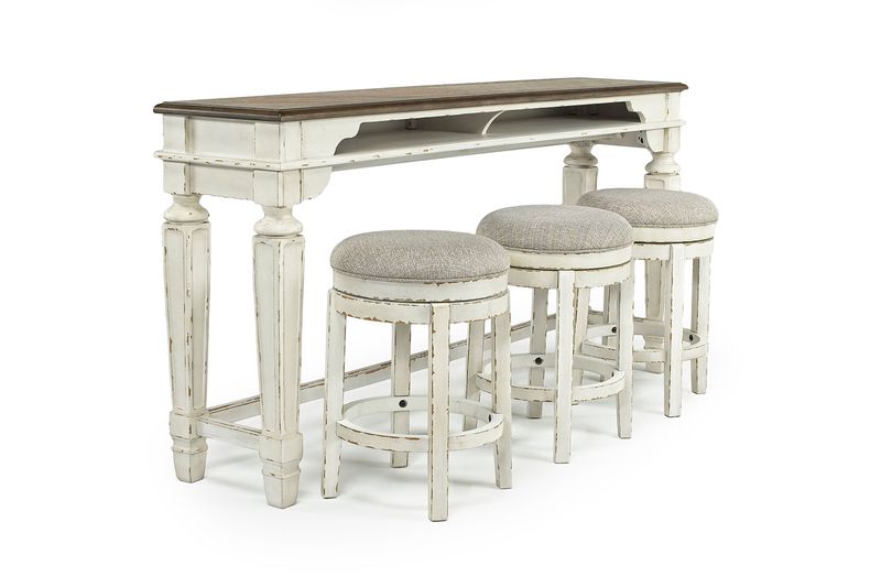 Realyn Sofa Bar Table in Antiqued Two-Tone Finish, Image 5
