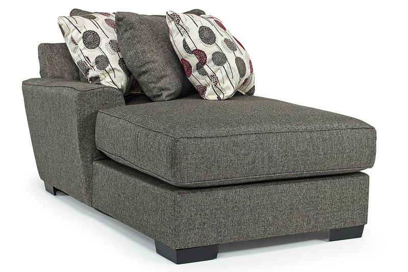 Oracle 1 Arm Chaise in Titanium, Left Facing, Down, Image 1 Oracle 1 Arm Chaise in Titanium, Left Facing, Down, Image 1