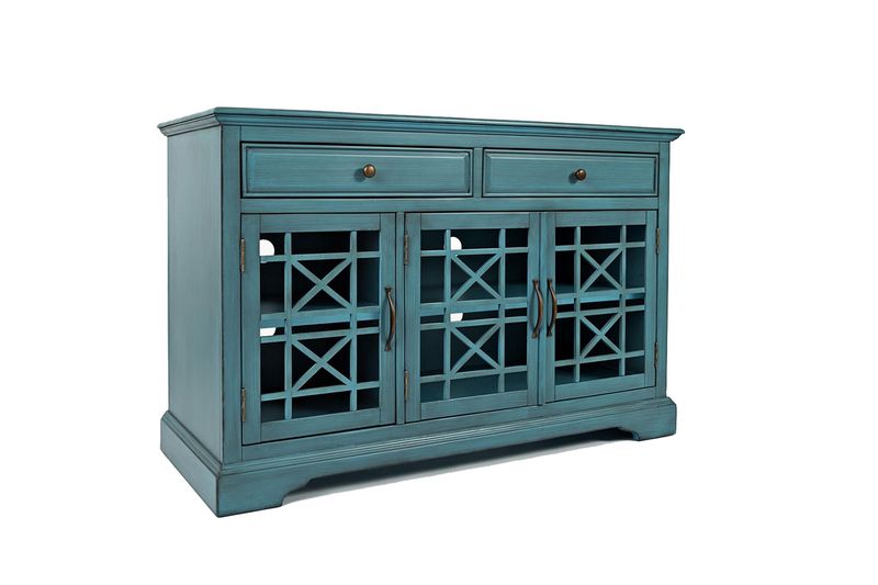 Skyy Media Console in Light Blue, 50 Inch, Image 1 Skyy Media Console in Light Blue, 50 Inch, Image 1