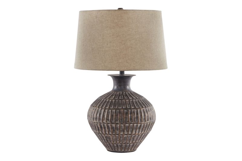 Magan Table Lamp in Antique Bronze Finish, Image 1