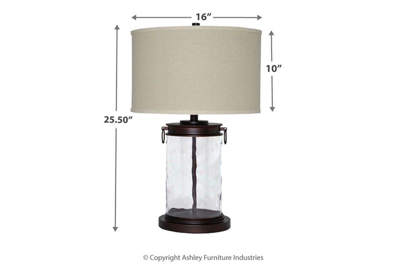 Tailynn Table Lamp in Clear/Bronze Finish, Image 3