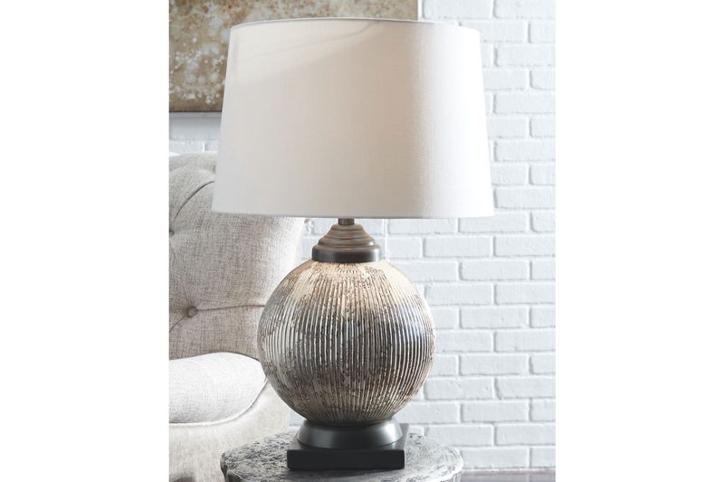 Cailan Table Lamp in Silver/Bronze Finish, Image 2