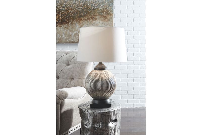 Cailan Table Lamp in Silver/Bronze Finish, Image 3