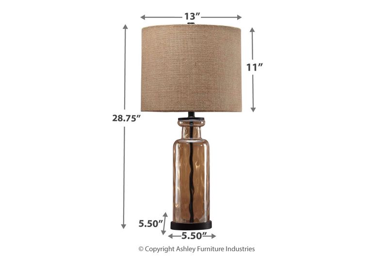 Laurentia Table Lamp in Champagne, Image 4