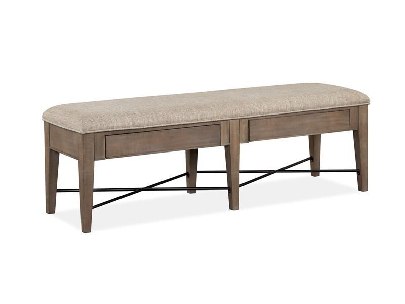 Bay Creek Counter Height Bench in Dovetail Gray, Image 1