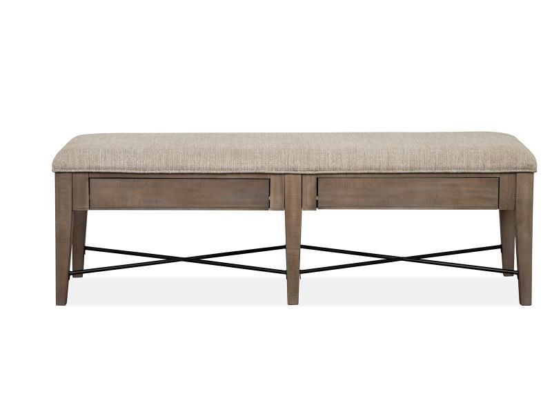 Bay Creek Counter Height Bench in Dovetail Gray, Image 3