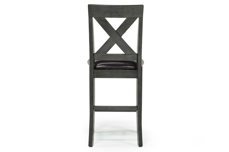 Palm Springs Counter Height Dining Table & 6 Stools in Gray, Image 8