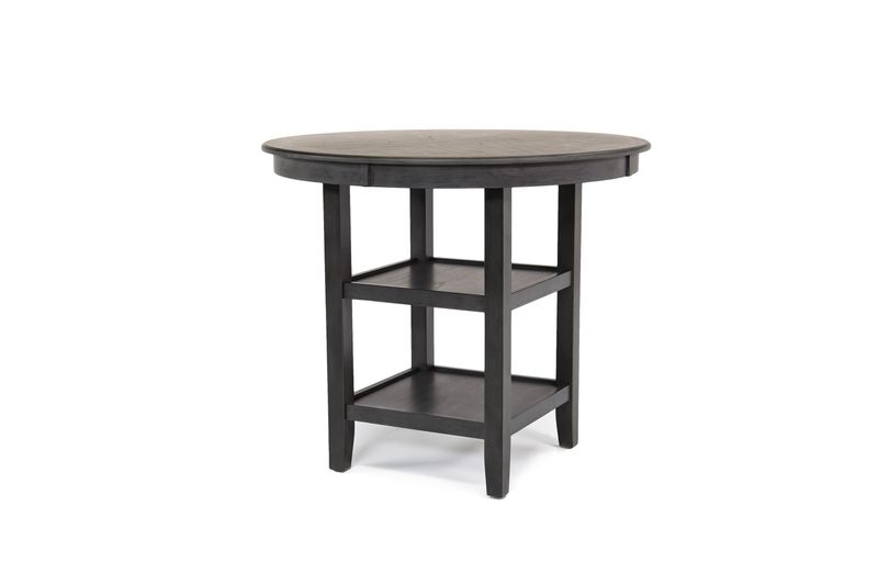 Gia Round Counter Height Dining Table & 4 Stools in Gray, Image 2