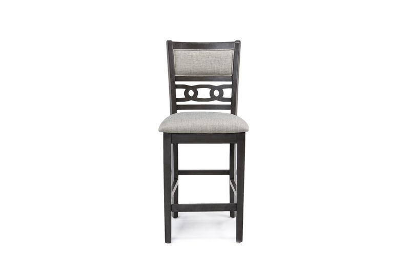 Gia Round Counter Height Dining Table & 4 Stools in Gray, Image 4