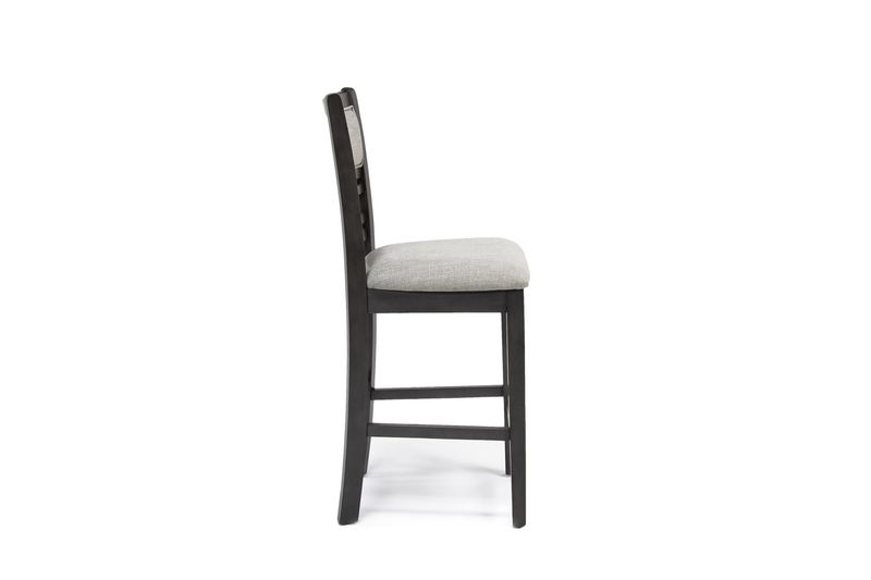 Gia Round Counter Height Dining Table & 4 Stools in Gray, Image 5