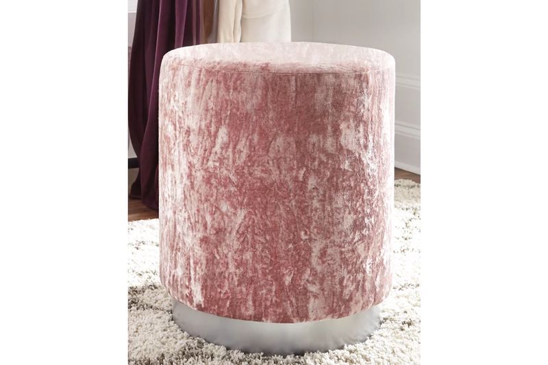 Lancer Accent Ottoman in Blush, Image 3