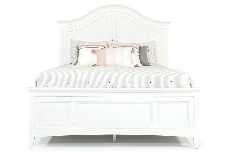 Bay Creek Arch Panel Bed in White, Eastern King, Image 2 Bay Creek Arch Panel Bed in White, Eastern King, Image 2