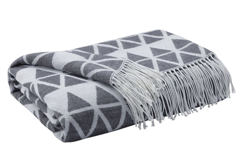 Noemi Throw Blanket in Gray, Image 1