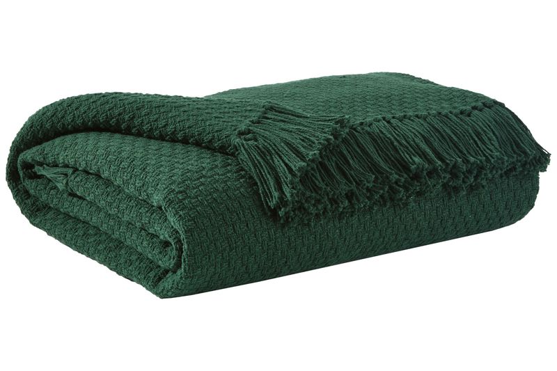 Yasmin Throw Blanket in Emerald, Image 1