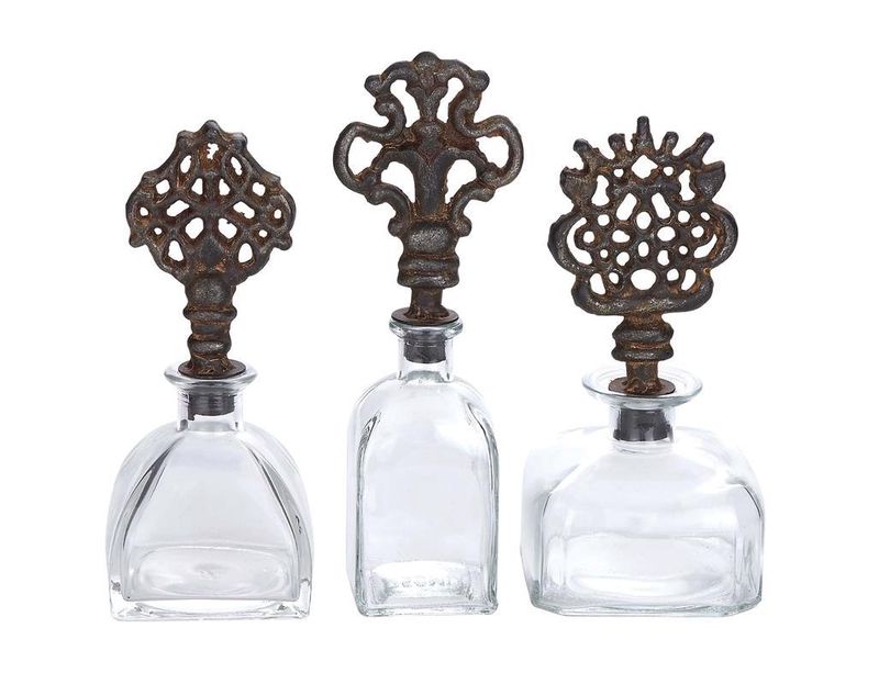 Fireplace Bottle Stoppers, Set of 3, Image 1