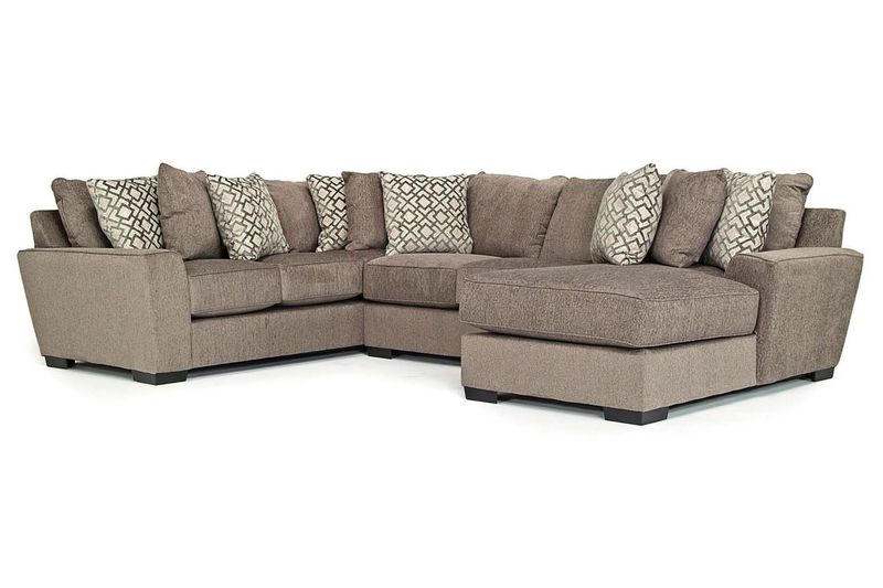 Oracle Tux Loveseat Chaise Sectional in Sable, Right Facing, Image 1