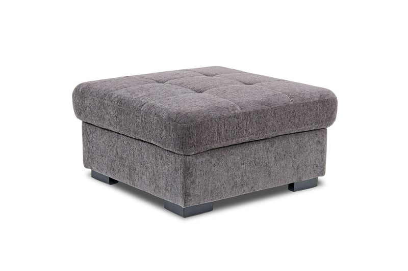 Claire Storage Cocktail Ottoman in Gray, Image 1