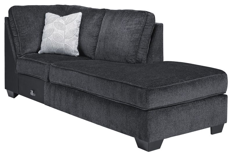Altari 1 Arm Chaise in Slate, Right Facing, Image 1