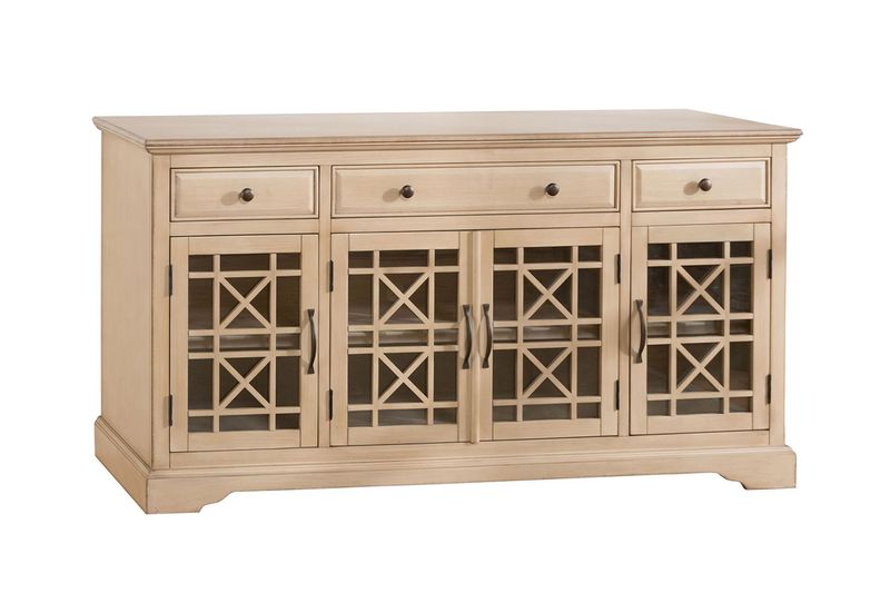 Skyy Media Console in Cream, 60 Inch, Image 1 Skyy Media Console in Cream, 60 Inch, Image 1