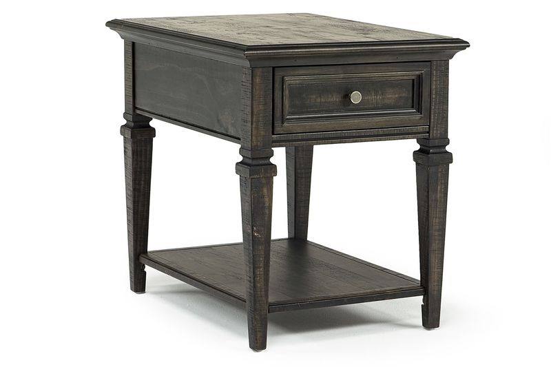 Calistoga End Table in Weathered Charcoal, Image 1